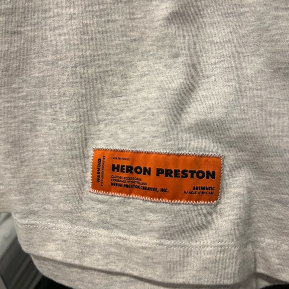 HERON PRESTON СТИЛЬ logo mock-neck T-shirt - Picture 4 of 8